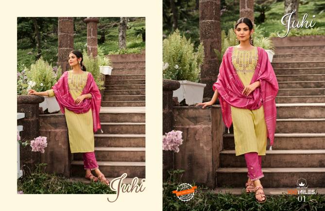 Juhi By 100 Miles 01-04 Readymade Salwar Suits Catalog